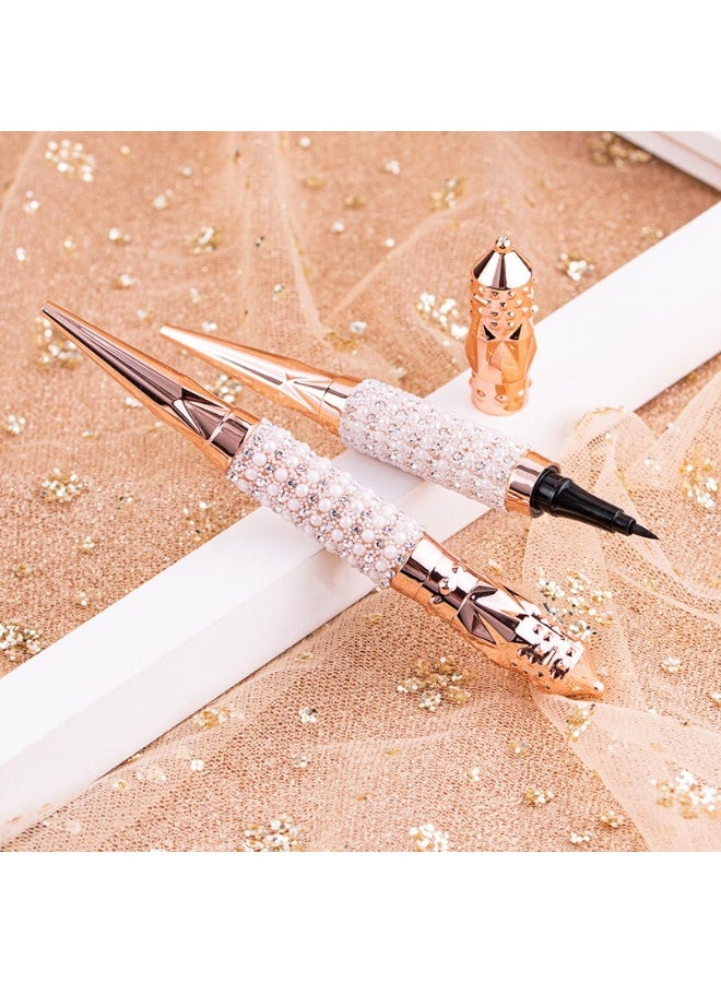 Waterproof liquid eyeliner, smooth to the touch, quick-drying, long-lasting, and smudge-proof. Easily removed with warm water without leaving any marks.  (Black, 1 piece) - Image 4